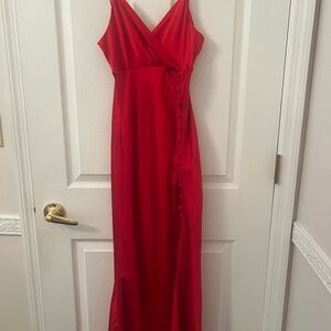 Zara Vibrant Red Maxi Dress